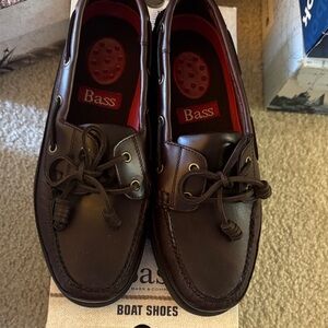 G.H. Bass & Co. Men's Brown Leather Boat Shoes